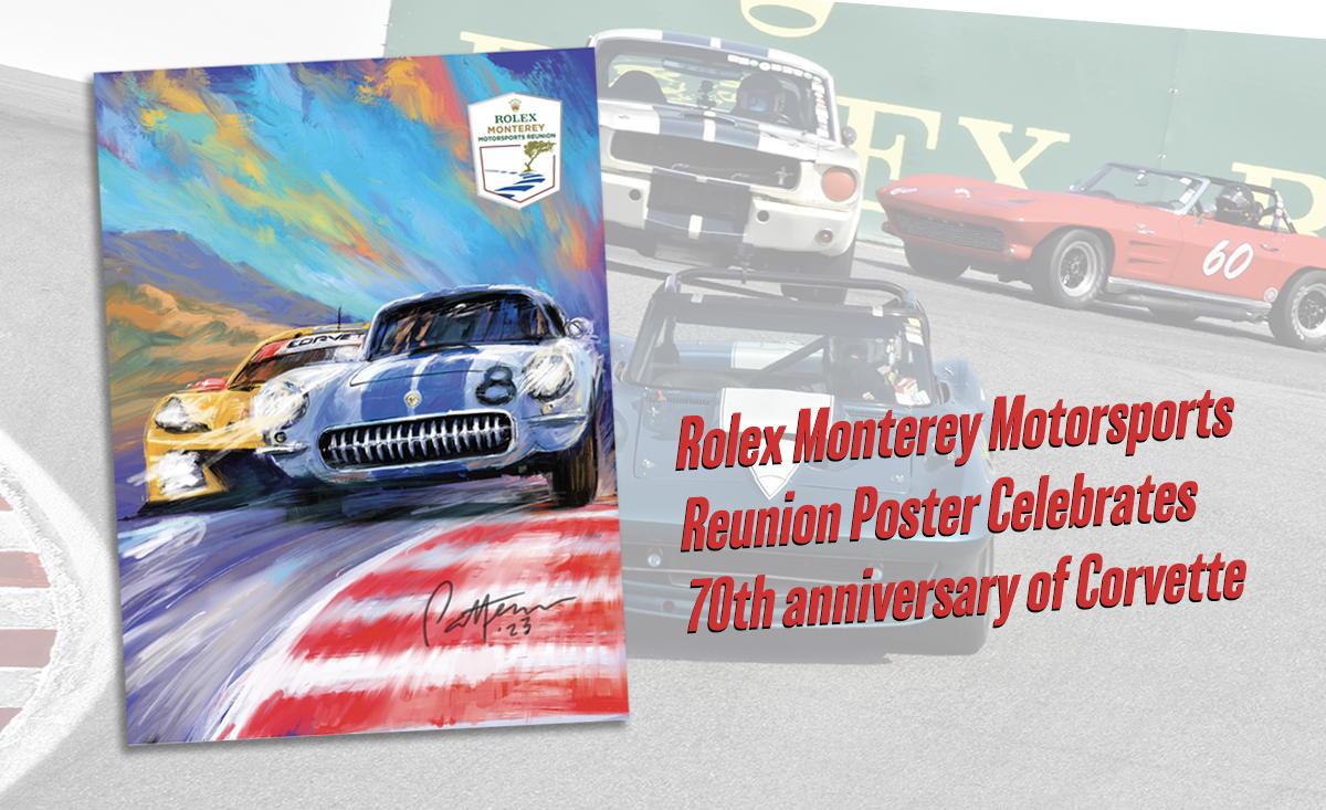 2023 Rolex Monterey Motorsports Reunion Poster Racing Vintage Cars